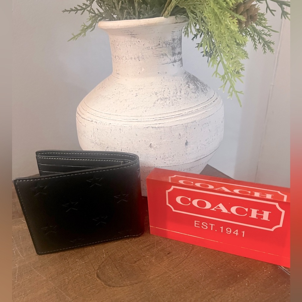 Coach Men’s Wallet (Star Print) - Picture 2 of 9